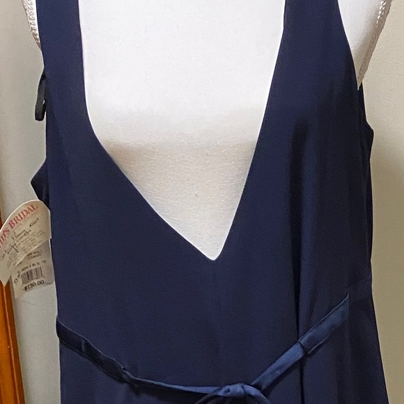 Michaelangelo Dresses & Skirts - Michaelaneglo REDUCED Navy formal floor length gown  sz 14 NWT